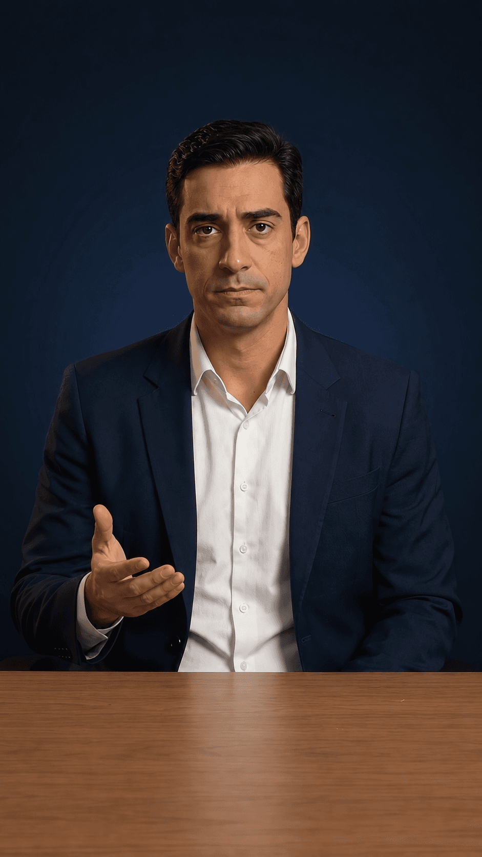 Personagem fazendo discurso
